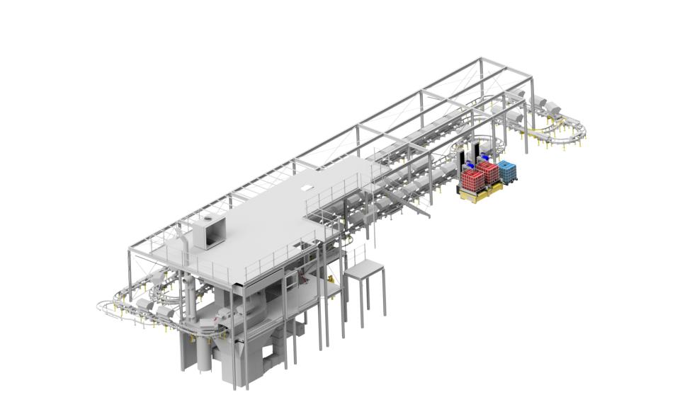 Booths for automated robotic spray painting